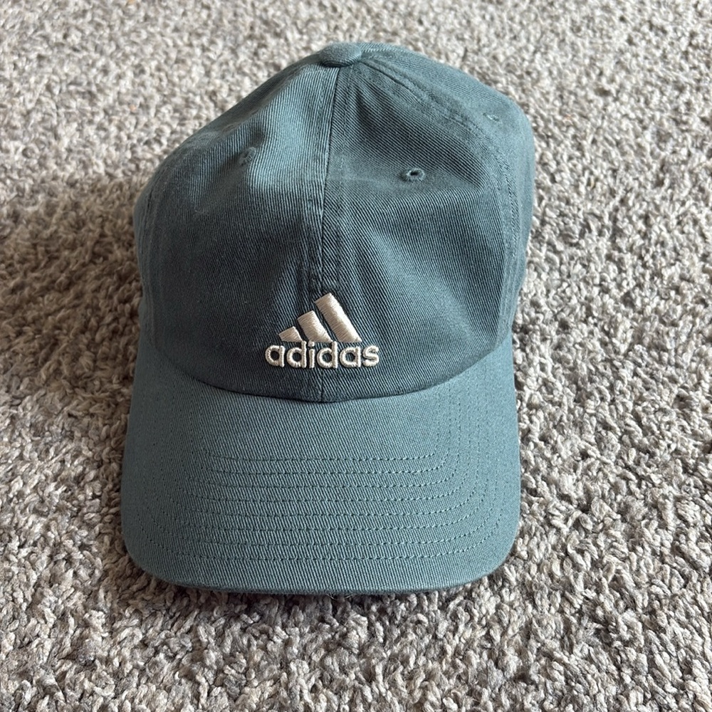 adidas Green Baseball Cap with White Logo